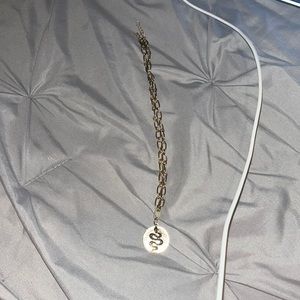 gold snake chain necklace